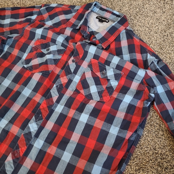 Ocean Current Men's Button Down (Sz L) - Picture 2 of 5
